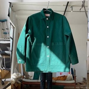 IJJI Marquette Green Denim Work Jacket M